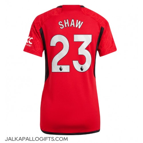 Manchester United Luke Shaw #23 Kotipaita Naiset 2023-24 Lyhythihainen